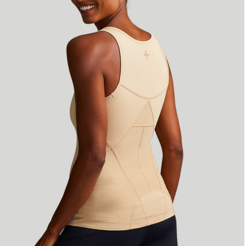 NWT Tommie Copper Lower Back Support Nude Tank | Women's size Large